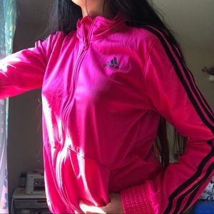 Sold‼️Adidas pink track jacket